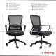 thumbnail image 3 of Silla Ejecutiva Portonovo I Seating con Respaldo de Malla, Asiento Tapizado, 3 of 7