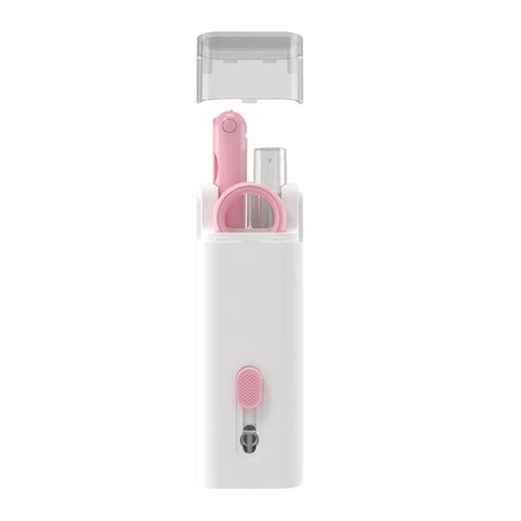 Matoen12 7-in-1 Electronic Cleaning Kit Set, Multi-Functional Cleaning Brushes for Cell Phone, Earphone, Keyboard, Laptop & Monitor, Portable Laptop Cleaner Pen with Brush, 1 Pack, Sky Blue