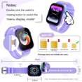 thumbnail image 2 of TOPCHANCES 4G Smart Watch for Boys Girls, 1.83in Touch Screen Kids Smartwatch with Games, Two-way Voice Calls, SOS Call, SMS function (Purple), 2 of 7