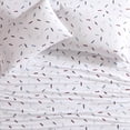 thumbnail image 5 of Nautica 100% Washed Cotton Percale 3-Piece Sheet Set, Twin XL, Navy/Red, 5 of 6