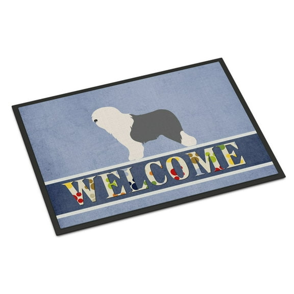 Carolines Treasures BB8294MAT Old English Sheepdog Bobtail Door Mat Indoor Rug or Outdoor Welcome Mat 18x27 Doormat