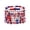 C, variant on Patriotic Red White Blue Wrap Bracelet, Artisan Polymer Clay Heishi Beads, Multilayer American Flag Jewelry for 4th of July Independence Day