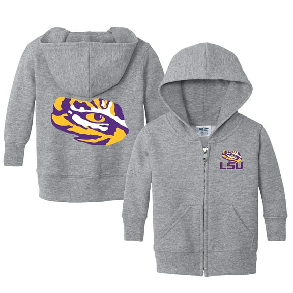 Toddler Chad & Jake  Heather Gray LSU Tigers Logo Full-Zip Hoodie Jacket