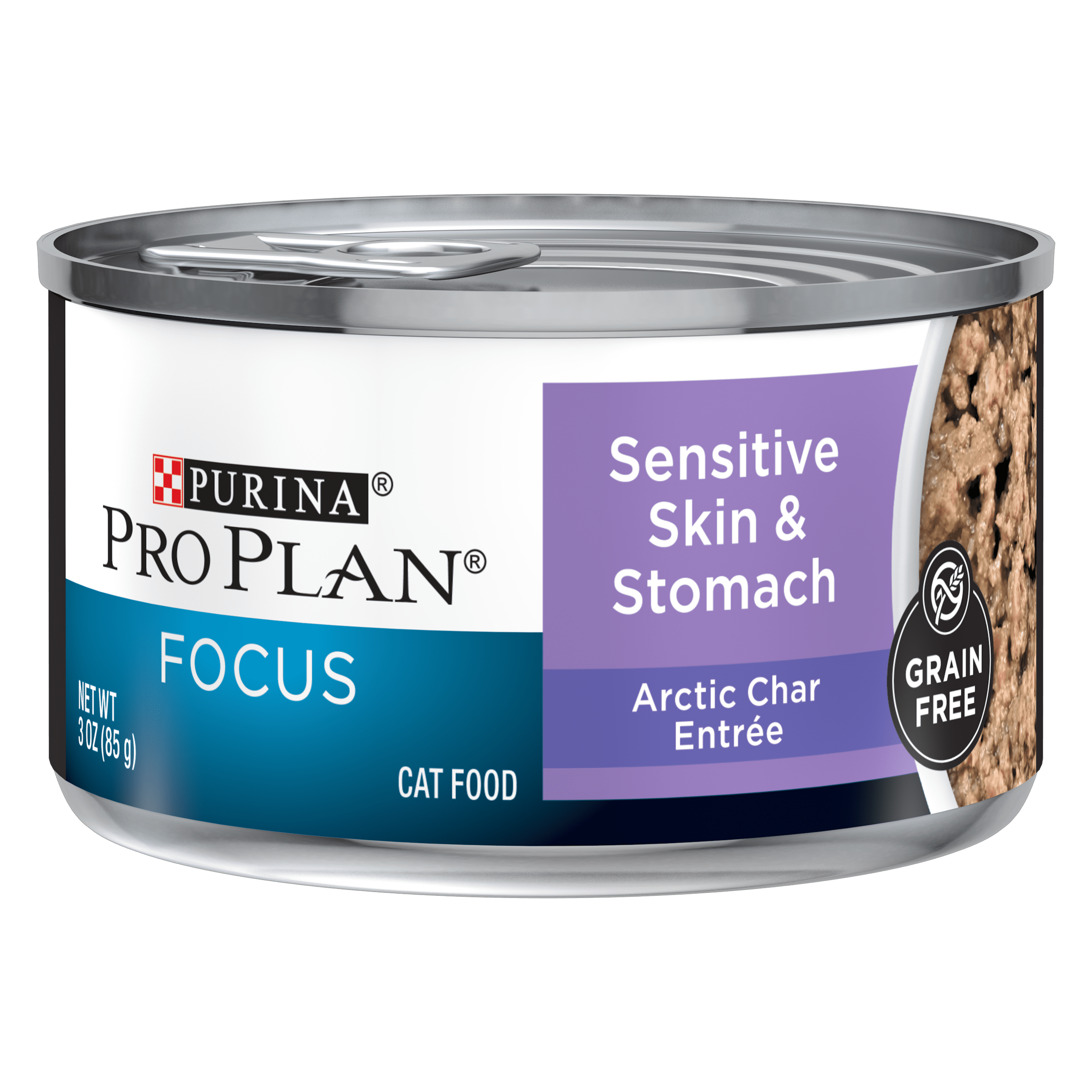 (24 Pack) Purina Pro Plan FOCUS Sensitive Skin & Stomach Grain Free Classic Artic Char Entree