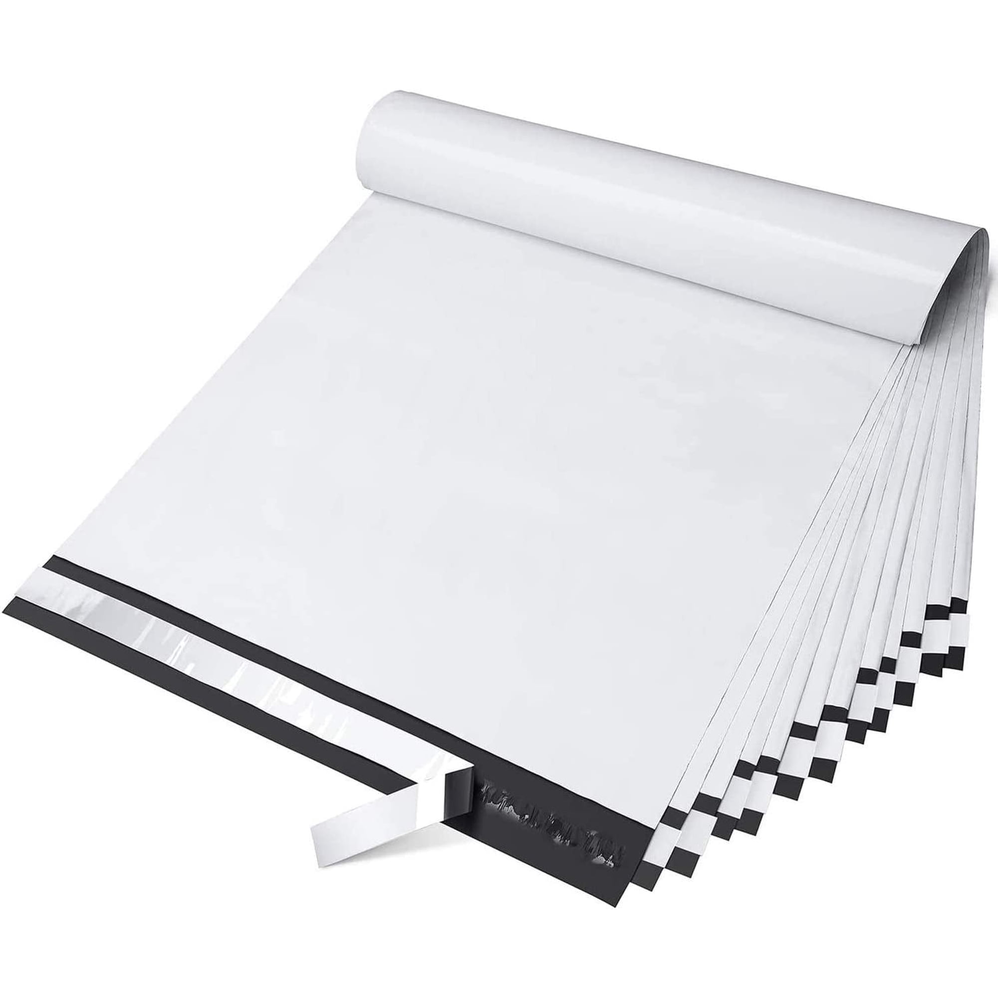 Large thicken Poly Mailers 14.5x19'' 100Pc, Waterproof Shipping Bags for Clothing, Strong Adhesive Mailers Poly Bags for Small Business Suppliers, Durable Shipping Envelopes Mailing Bags White