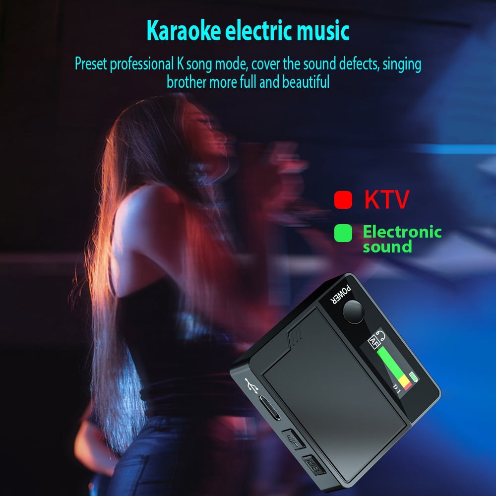 Voice Changer,Mic Portable Voice Handheld Clip-on Sound Voice Built-in Mic Voice Voice Live Handheld Clip-on Voice With 11 Sound Laptops Comput With 11 Sound Color Screen Display Siuke Buzhi