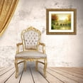 thumbnail image 3 of Marcon, Michael 31x26 Gold Ornate Wood Framed with Double Matting Museum Art Print Titled - Autumn Bridge I, 3 of 4