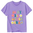 thumbnail image 4 of ibiyuan Big Sister Shirt for Girls Toddler Kids Promoted To Big Sis T-Shirt Announcement Short Sleeve Shirts Girls Big Sister Outfit Tees Baby Girl Tops, 4 of 4