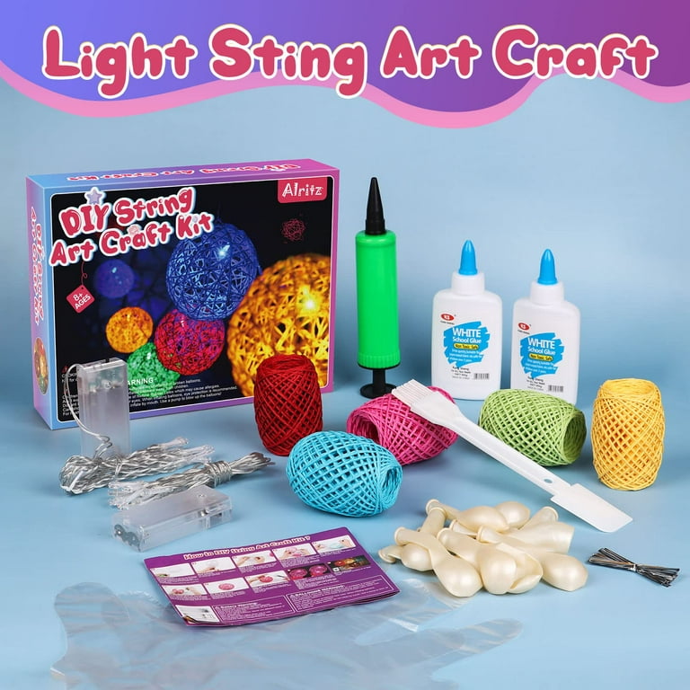 3D String Art Kit for Kids, Make a String Crafts for Girls Boys Ages 8-12 -  Ideal Christmas Halloween Birthday Gift 