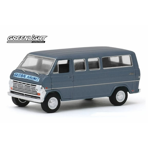 1969 Ford Club Wagon Van, Global Airlines - Greenlight 30129/48 - 1/64 scale Diecast Model Toy Car