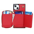 thumbnail image 2 of Luxury Wallet Case Compatible with iPhone 14 6.1 inch,Zipper Closure Luxary PU Leather with Phone rope Card Slot Card Holder Stand Shockproof Kickstand Case for iPhone 14 6.1 inch,Red, 2 of 13