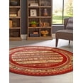 thumbnail image 3 of Rugs.com Kashkuli Gabbeh Collection Rug – 6' Round Rust Red Medium Rug Perfect For Kitchens, Dining Rooms, 3 of 9