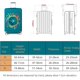 thumbnail image 3 of Funda de equipaje de viaje L, funda protectora elástica con banderín para maleta de 22 y 28 pulgadas, envío gratuito de etiqueta de equipaje, 3 of 4