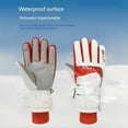 thumbnail image 6 of KHONTS Winter Skiing Snow Gloves for Men Women Youth Touchscreen Cold Weather Hand Warming Gloves Work Gloves Red M, 6 of 6