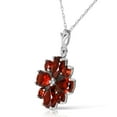 thumbnail image 2 of Galaxy Gold 14K Solid Gold Natural Garnet Pendant Necklace for Women - White Gold Fine Jewelry, 2 of 3