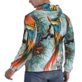 thumbnail image 5 of Sikiie Colorful Birds Pine Branch Men's Hoodie, Essentials Hoodie, Sweatshirt, Pullover Hooded Sweatshirt for Men-XX-Large, 5 of 6