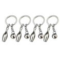 thumbnail image 1 of 4 Pcs Basketball Keychains Boys Novelty Bag Charm Handbag Charms Souvenir Keychain Personalized Baseball Keychain, 1 of 3