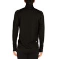thumbnail image 4 of 100% Merino Wool - Men’s Midweight Quarter Zip - Warm Pullover - Midlayer - Black - Large, 4 of 4