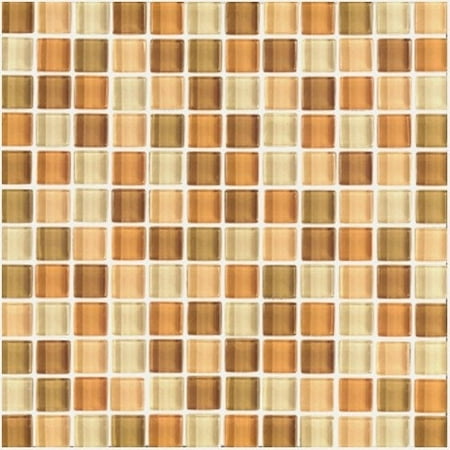 Interceramic Shimmer Blends 1'' x 1'' Ceramic Mosaic Tile in Coral