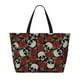 thumbnail image 2 of Fotbe Red Rose Skull Bolsa de Viaje para Playa - Resistente al Agua, Bolsa Tote de Gran Capacidad y Ligera con 7 Bolsillos para Mujeres y Hombres, 2 of 7