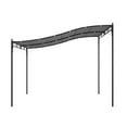 thumbnail image 6 of Canddidliike 10' x 13' Pergola Shade, Steel Patio Canopy with Weather-Resistant Fabric and Drainage Holes, Canopy for Outdoor, Gray, 6 of 11