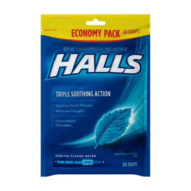 Product of Halls Menthol Cough Drops, 2 pk./80 ct.
