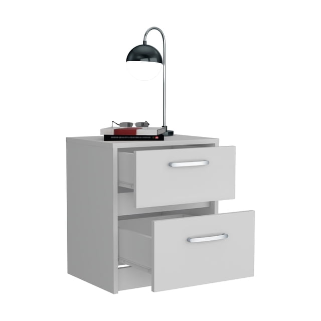 Mesa Noche Argento Madera Aglomerada MDP Blanca Excelsior