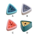 thumbnail image 2 of Towel Rack Triangular Replacement Self-adhesive Waterproof Bathroom Kitchen Bath Ball Brush Washcloth Holder Organizer Dark Green, 2 of 9