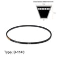 thumbnail image 2 of Unique Bargains B-1143 V-Belts Drive Belt, 1143mm Inner Girth, Rubber, for Power Transmission, 2 of 6