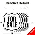 thumbnail image 2 of For Sale (5 Pack) 12 inch X 12 inch Shield-Shaped Rust-Free Aluminum Metal Signs Weather Resistant Made in the USA, 2 of 6