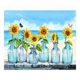 thumbnail image 1 of leyfeng 12*16 pulgadas girasol DIY 5D diamante pintura Kit taladro completo diamante pintura flor patrón acrílico, 1 of 8