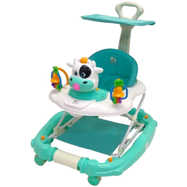Andadera para Bebés The Baby Shop con llantas de gel y juguetero Verde -
