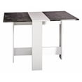 thumbnail image 2 of Symbiosis E2050A2198X00 Papillon Foldable Table, White & Concrete, 2 of 6
