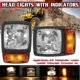 thumbnail image 2 of 24V Excavator JCB Front LED Headlights Turn Signal Lamp Indicator Work Light for Tractor Telehandle, 2 of 5