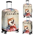 thumbnail image 2 of Freedom Shiba Inu on Independence Day 4th of July Travel Luggage Cover Shibas Dog Lovers Gifts Idea Suitcase Dust Protective Decor - 01005, 2 of 5