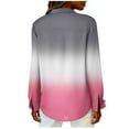 thumbnail image 5 of ylioge Long Sleeve Shirts for Women Plus Size S-5X Button-Down Blouses Tops Womens Trendy Gradient Printed Loose Lapel Going-Out Beach Tshirts Shirt, 5 of 6