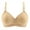1-Beige, variant on Ersazi Front Clasp Bras for Women Bras Double Breasted Comfortable Breathable Anti-Exhaust Base Solid Non-Steel Ring Non-Magnetic Buckle Underwear Black S