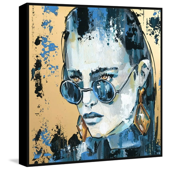 Ferocious Look Floater Framed Painting Print on Canvas