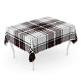 thumbnail image 1 of LADDKE Red Clan Black and White Scottish Woven Tartan Plaid Printing Pattern Scotland Abstract Tablecloth Table Desk Cover Home Party Decor 60x104 inch, 1 of 1