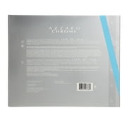 Azzaro Chrome Cologne Gift Set for Men, 3 Pieces