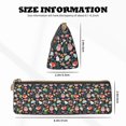 thumbnail image 4 of Naloa Autumn Fox Owl Print Leather Pencil Case - Portable Big Capacity Pencil Pouch Organizer Bag Stationery Bag for Work & Office Pencil Pen Case, 4 of 5