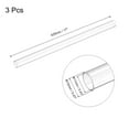 thumbnail image 2 of Plastic Pipe Rigid Tube Clear 0.43"(11mm) ID 0.47"(12mm) OD 17" (425mm) for Lighting, Water Plumbing, Pack of 3, 2 of 6