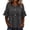 3# Gray, variant on Fringe Boho Tops Womens Casual Cotton Linen Distressed Edge Hem V Neck Shirts Short Sleeve Gauze Blouses Yellow S