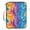 Blue Purple Yellow Tie Dye, variant on Haosy Accordion File Organizer Zipper Binder 500 Sheet 6-Tab Expanding File Folder Multi-Pocket 1.2 Inch 3 Ring Gold Flowers and Leaves