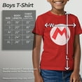 thumbnail image 5 of Boy's Nintendo Mario Circle Icon  Graphic T-Shirt, 5 of 9