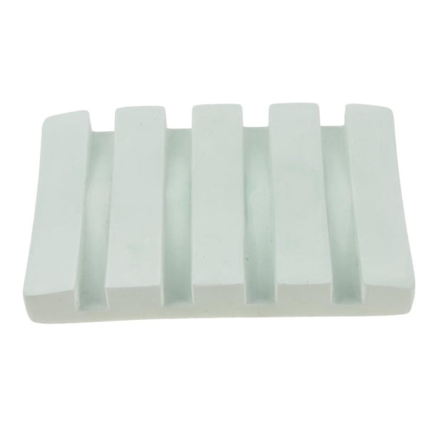 Soporte de Jabón de de Diatomita Absorbente Ahorrador de Jabón Fácil Limpieza / Viaje Seco Verde Yuyangstore Jabonera de diatomita