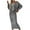 Fall01Gray, variant on 2 Piece Fall Sets for Women, Womens Elegant Slim Fit Bodycon Tank Dress Sleeveless Hlater Hight Waist Pencil Hem Solid Maxi Dresses and Loose Long Sleeve V Neck Pullover Sweatshirts Set