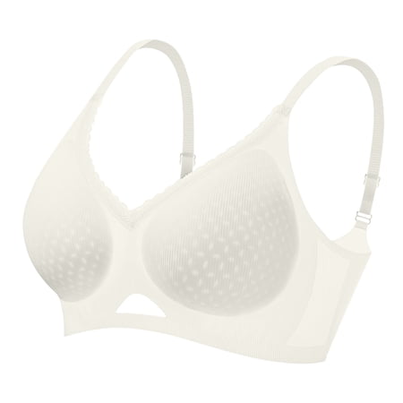 Levmjia Women Solid Color Lace Push Up Bra Wireless Comfort Bra Seamless No Underwire Breathable Bras For Everyday Wear Daily Comfort Support