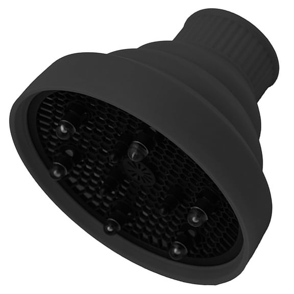 OATIPHO Universal Black Silicone Hair Dryer Diffuser Attachment for Curly and Wavy Hair