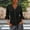 Black, variant on Olyvenn Button Down Shirts for Women Ruffle Half Sleeve Business Casual Blouses Slim Fit Ruched Summer Tops Y2k Clothes Beige L